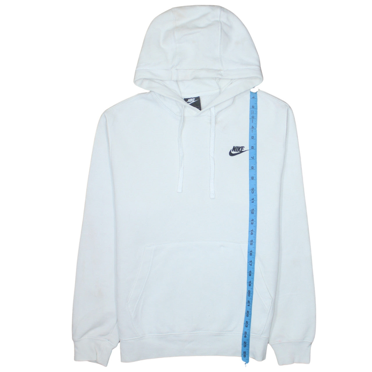 Mens UK Size S Nike White Pullover Hoodie