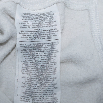 Mens UK Size S Nike White Pullover Hoodie