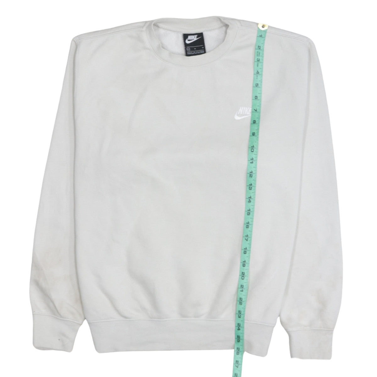 Mens UK Size M Nike White Pullover Sweatshirt