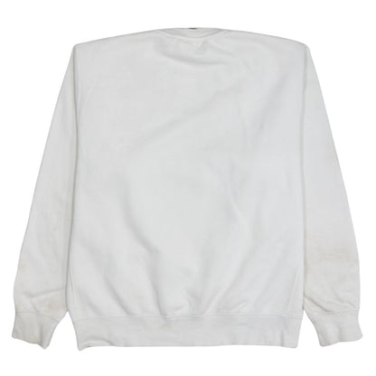 Mens UK Size M Nike White Pullover Sweatshirt