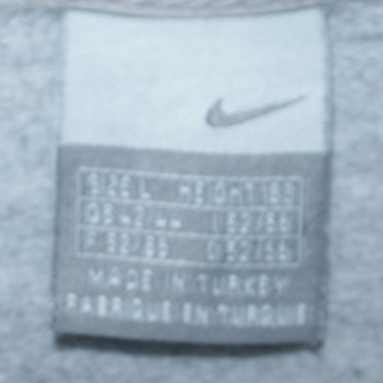 Mens UK Size L Nike Grey Pullover Sweatshirt