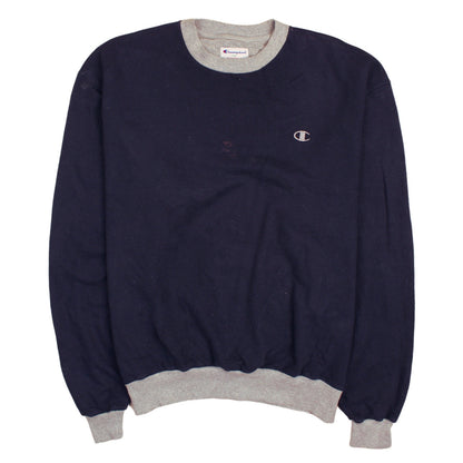Mens UK Size XL Champion Blue Pullover Sweatshirt