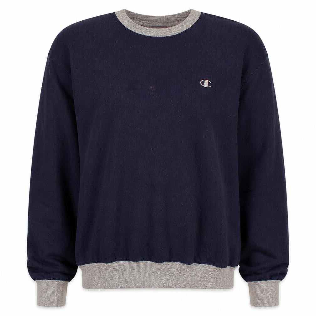 Mens UK Size XL Champion Blue Pullover Sweatshirt