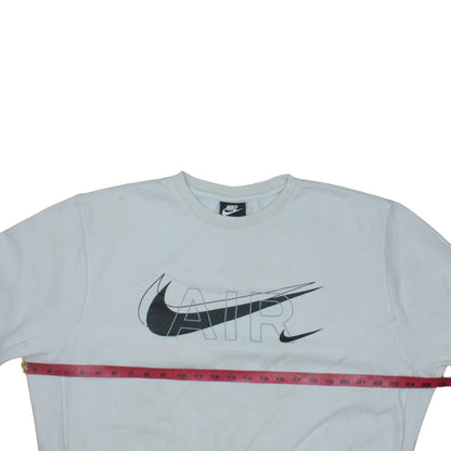 Mens UK Size M Nike White Pullover Sweatshirt