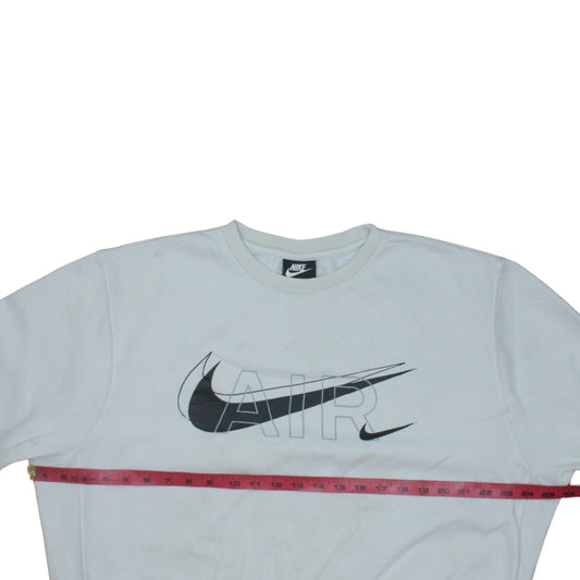 Mens UK Size M Nike White Pullover Sweatshirt
