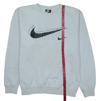 Mens UK Size M Nike White Pullover Sweatshirt
