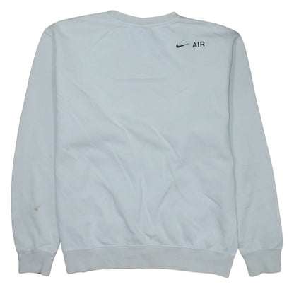 Mens UK Size M Nike White Pullover Sweatshirt
