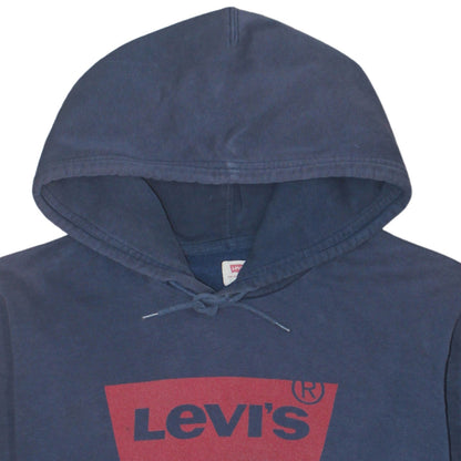 Mens UK Size L Levi's Blue Pullover Hoodie