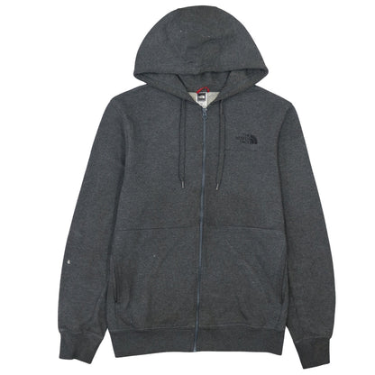 Mens UK Size M The North Face Grey Full Zip Hoodie