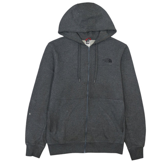 Mens UK Size M The North Face Grey Full Zip Hoodie