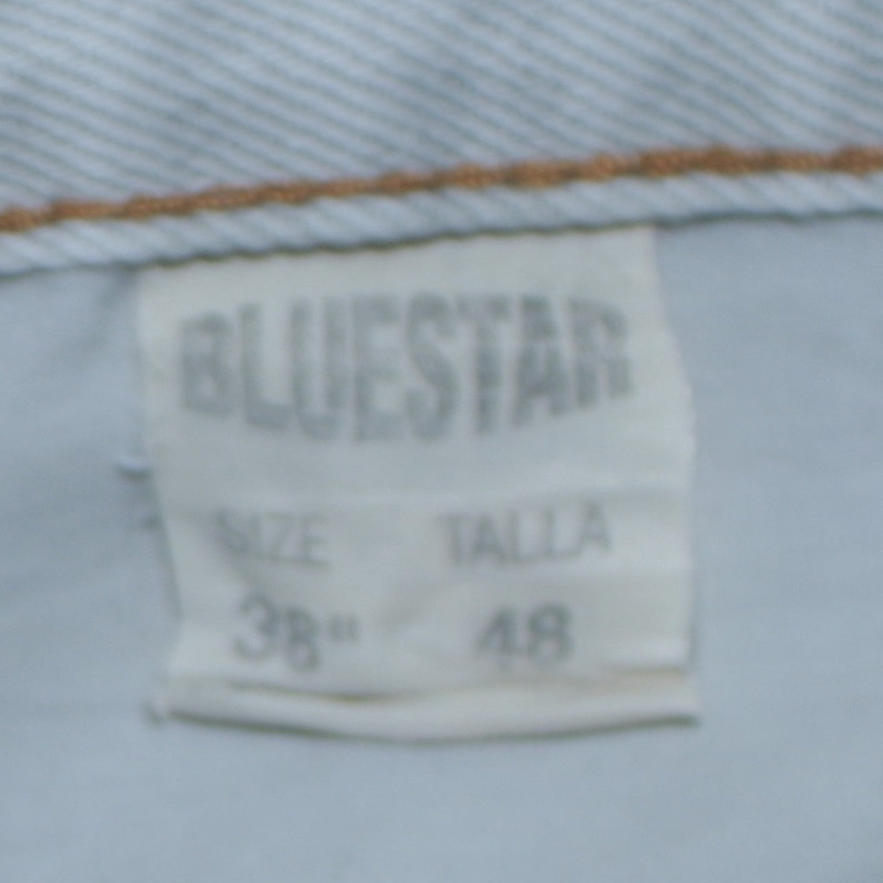 Mens UK Size 38 Blue Star Regular Fit Straight Blue Jeans