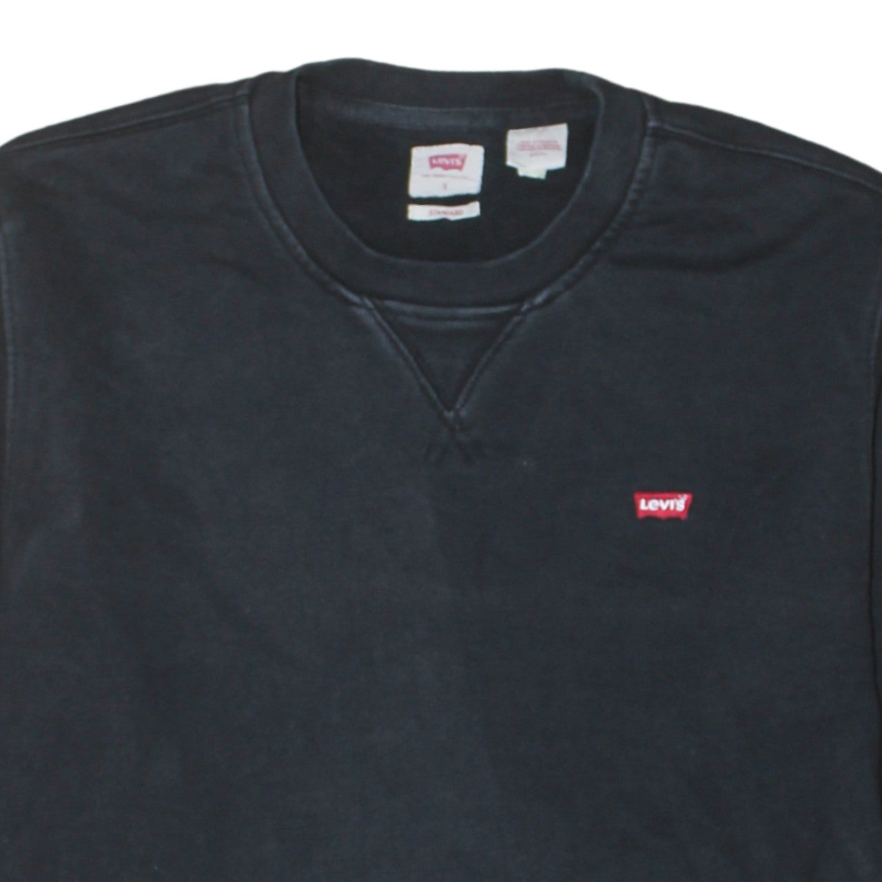 Mens UK Size S Levi's Black Pullover Sweatshirt