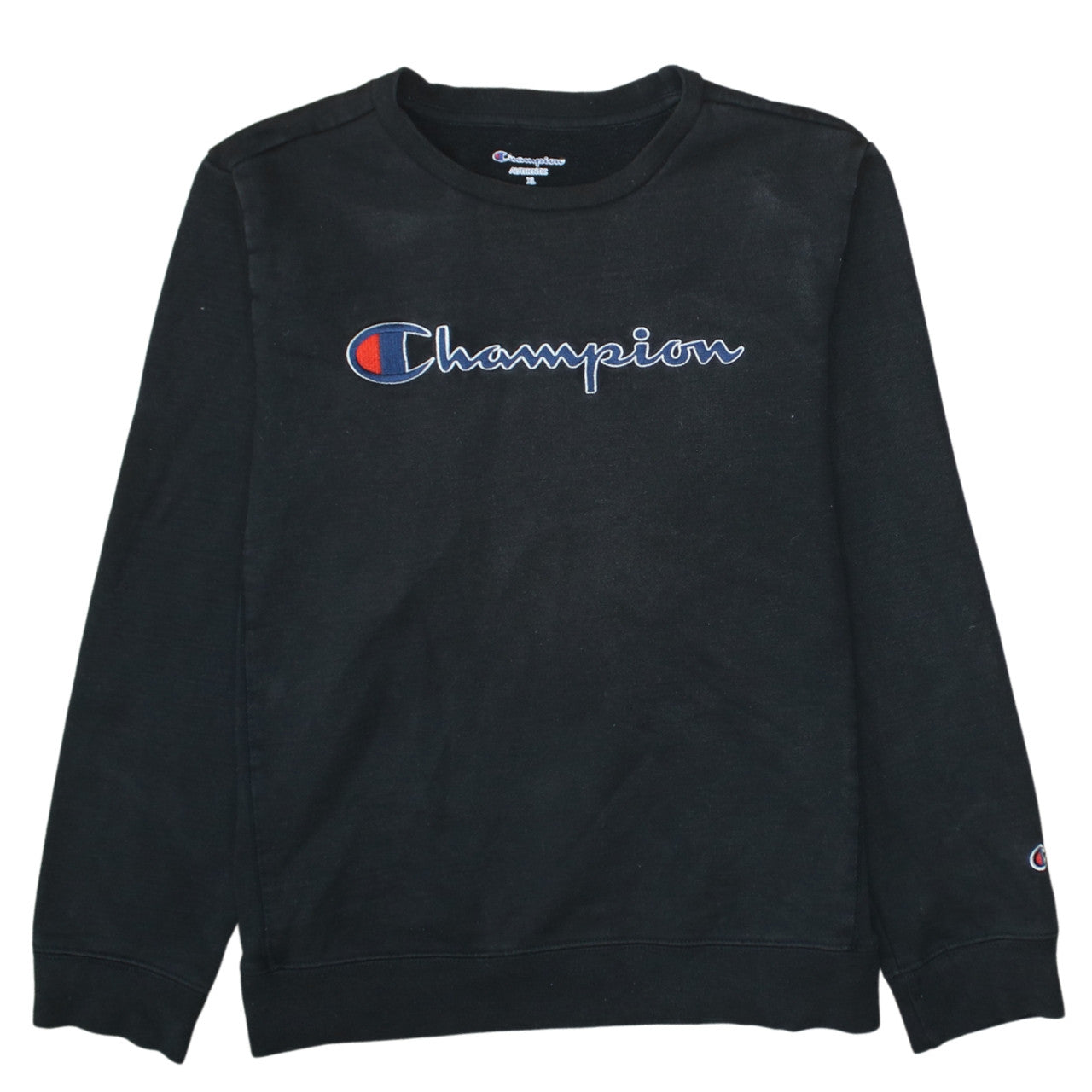 Mens UK Size XL Champion Black Pullover Sweatshirt