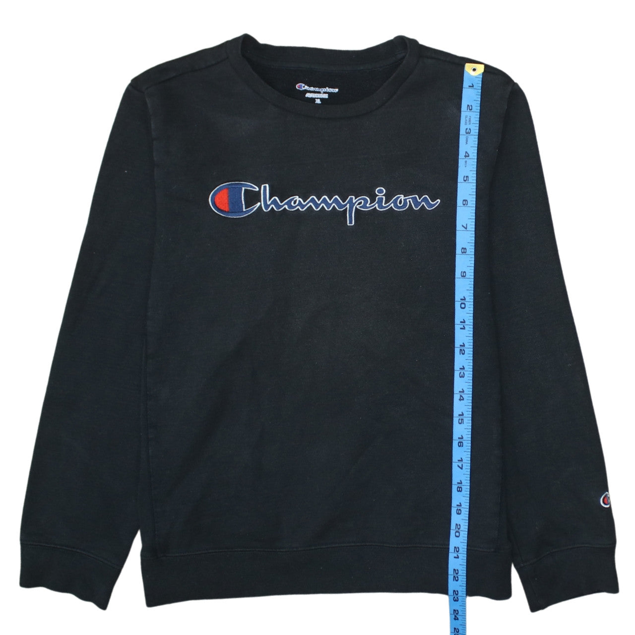 Mens UK Size XL Champion Black Pullover Sweatshirt