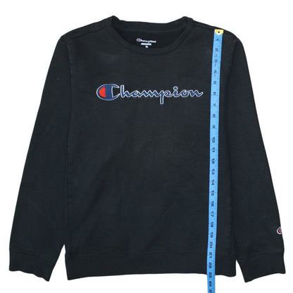 Mens UK Size XL Champion Black Pullover Sweatshirt