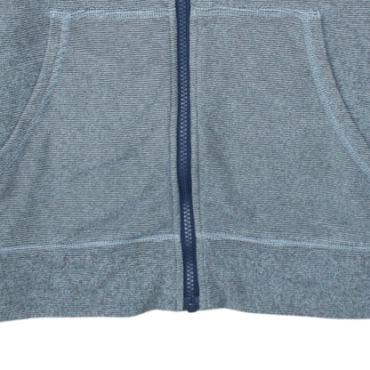 The North Face Boys Blue Full Zip Hoodie Fleece Size Large