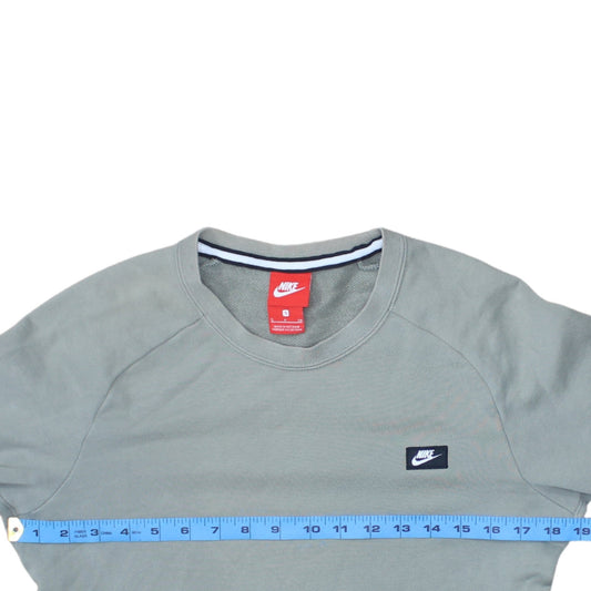 Mens UK Size S Nike Grey Pullover Sweatshirt