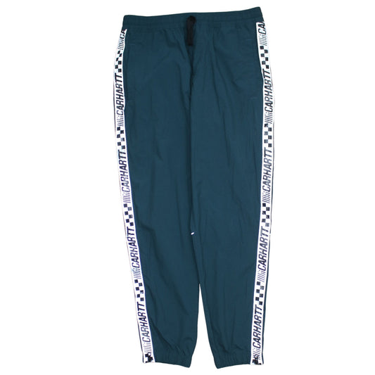 Mens UK Size S Carhartt Regular Fit Track Pants Green Trousers
