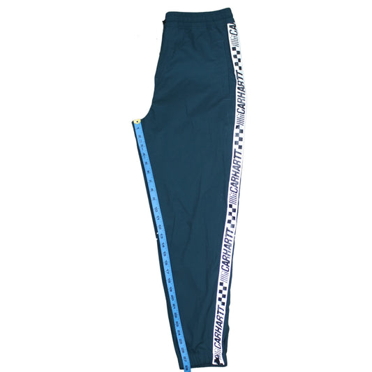 Mens UK Size S Carhartt Regular Fit Track Pants Green Trousers