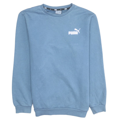 Mens UK Size M PUMA Blue Pullover Sweatshirt