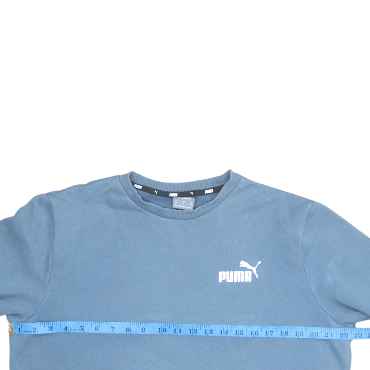 Mens UK Size M PUMA Blue Pullover Sweatshirt