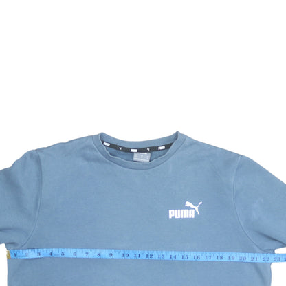 Mens UK Size M PUMA Blue Pullover Sweatshirt