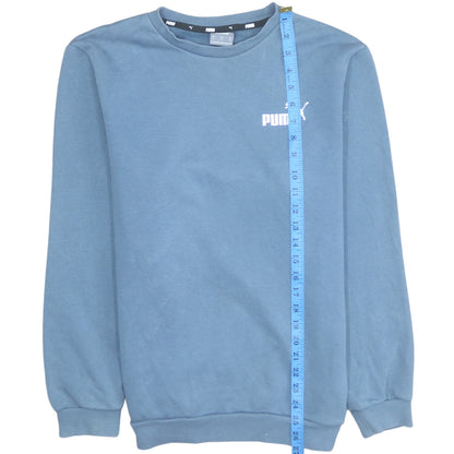 Mens UK Size M PUMA Blue Pullover Sweatshirt