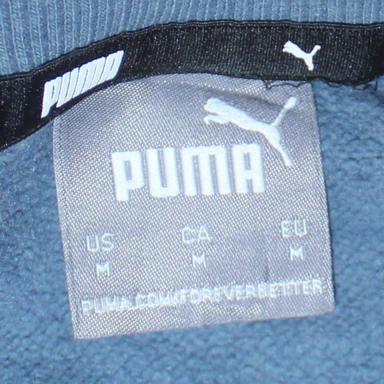 Mens UK Size M PUMA Blue Pullover Sweatshirt