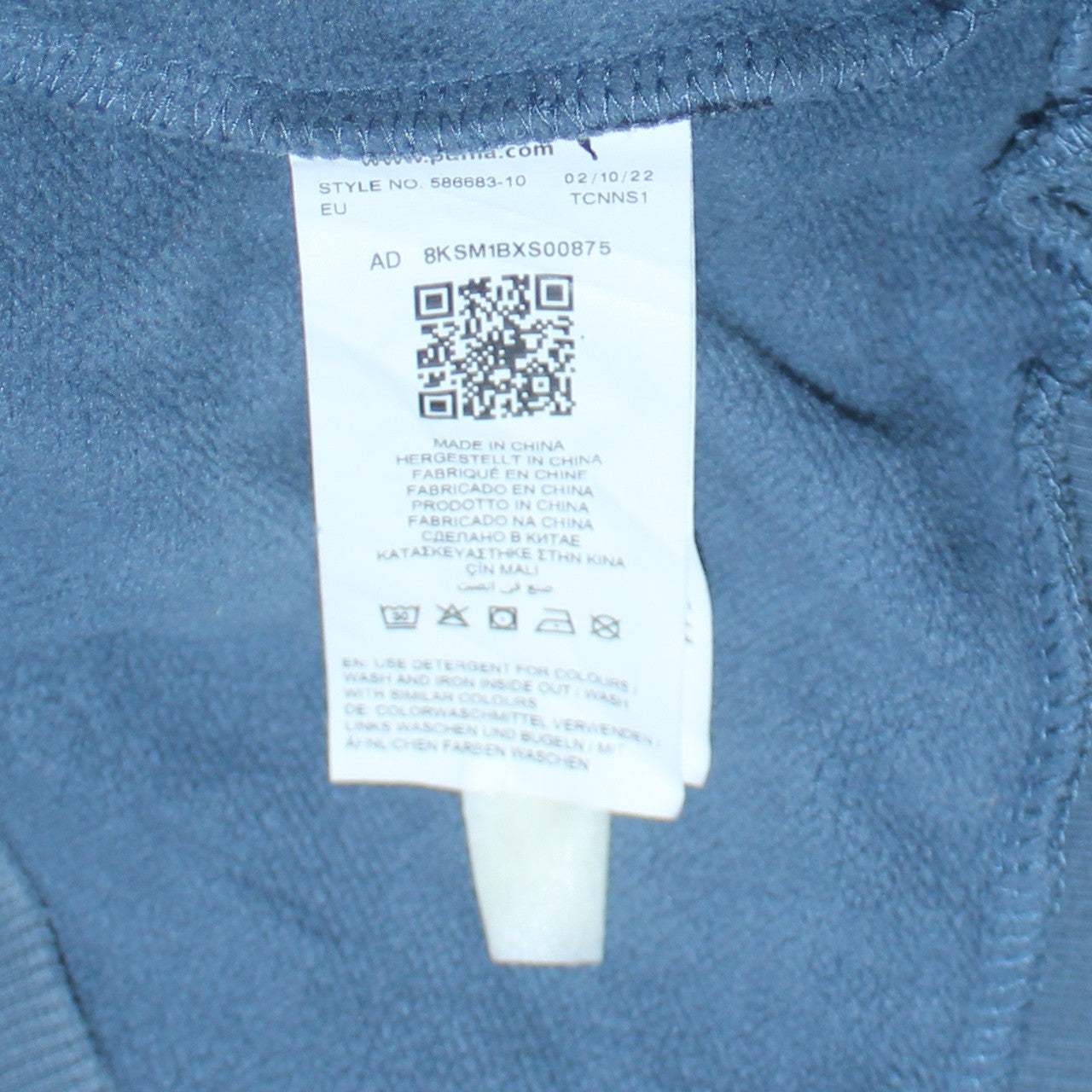Mens UK Size M PUMA Blue Pullover Sweatshirt