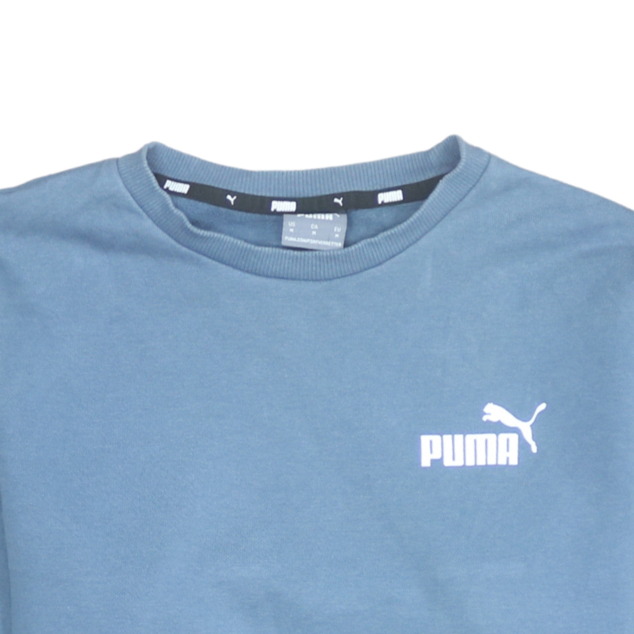 Mens UK Size M PUMA Blue Pullover Sweatshirt