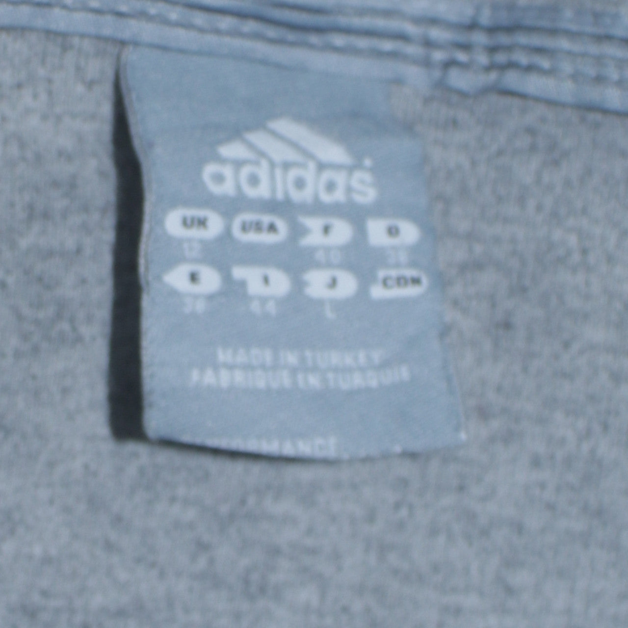 Womens UK Size 12 adidas Grey Full Zip Hoodie