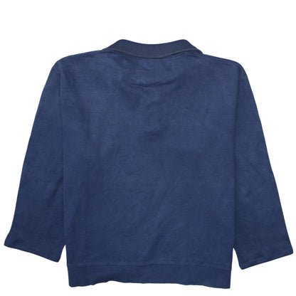 GANT Men’s Blue 2XL 1/4 Zip Cotton Basic Jacket