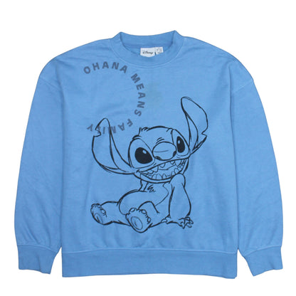 Womens UK Size M Disney Blue Pullover Sweatshirt