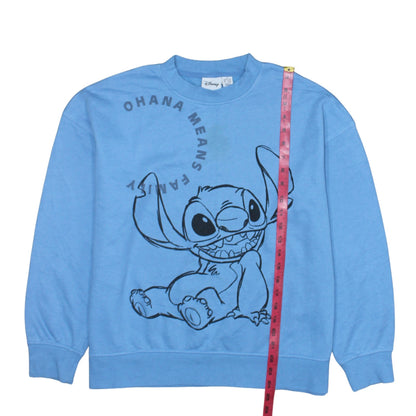 Womens UK Size M Disney Blue Pullover Sweatshirt