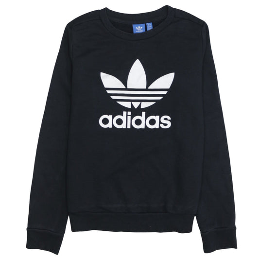 Womens UK Size 8 adidas Black Pullover Sweatshirt