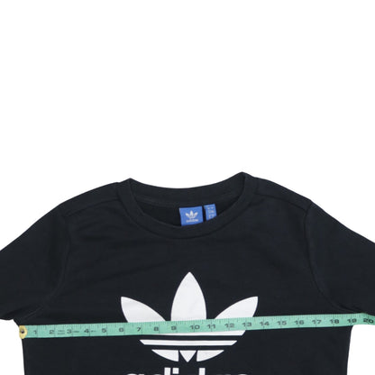 Womens UK Size 8 adidas Black Pullover Sweatshirt