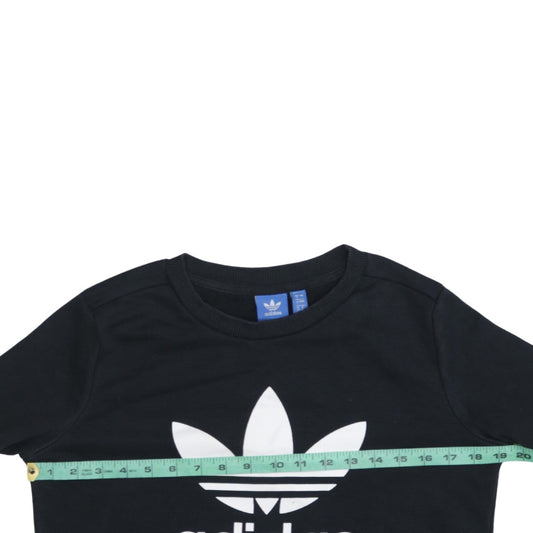Womens UK Size 8 adidas Black Pullover Sweatshirt