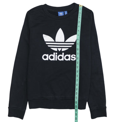 Womens UK Size 8 adidas Black Pullover Sweatshirt