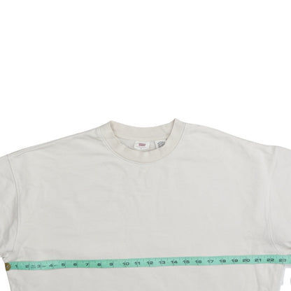 Womens UK Size XS Levi's Ivory Pullover Sweatshirt