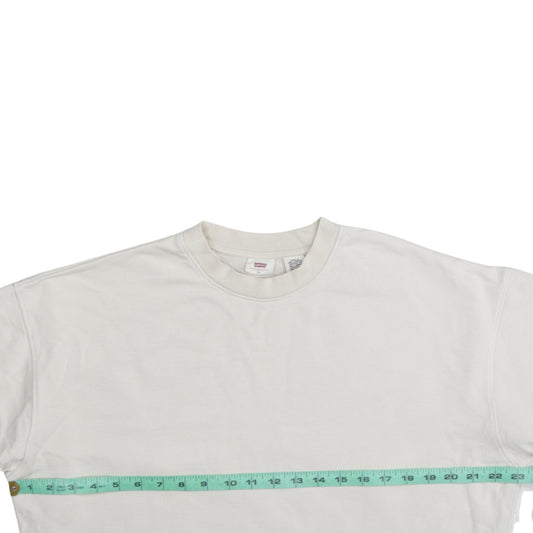 Womens UK Size XS Levi's Ivory Pullover Sweatshirt