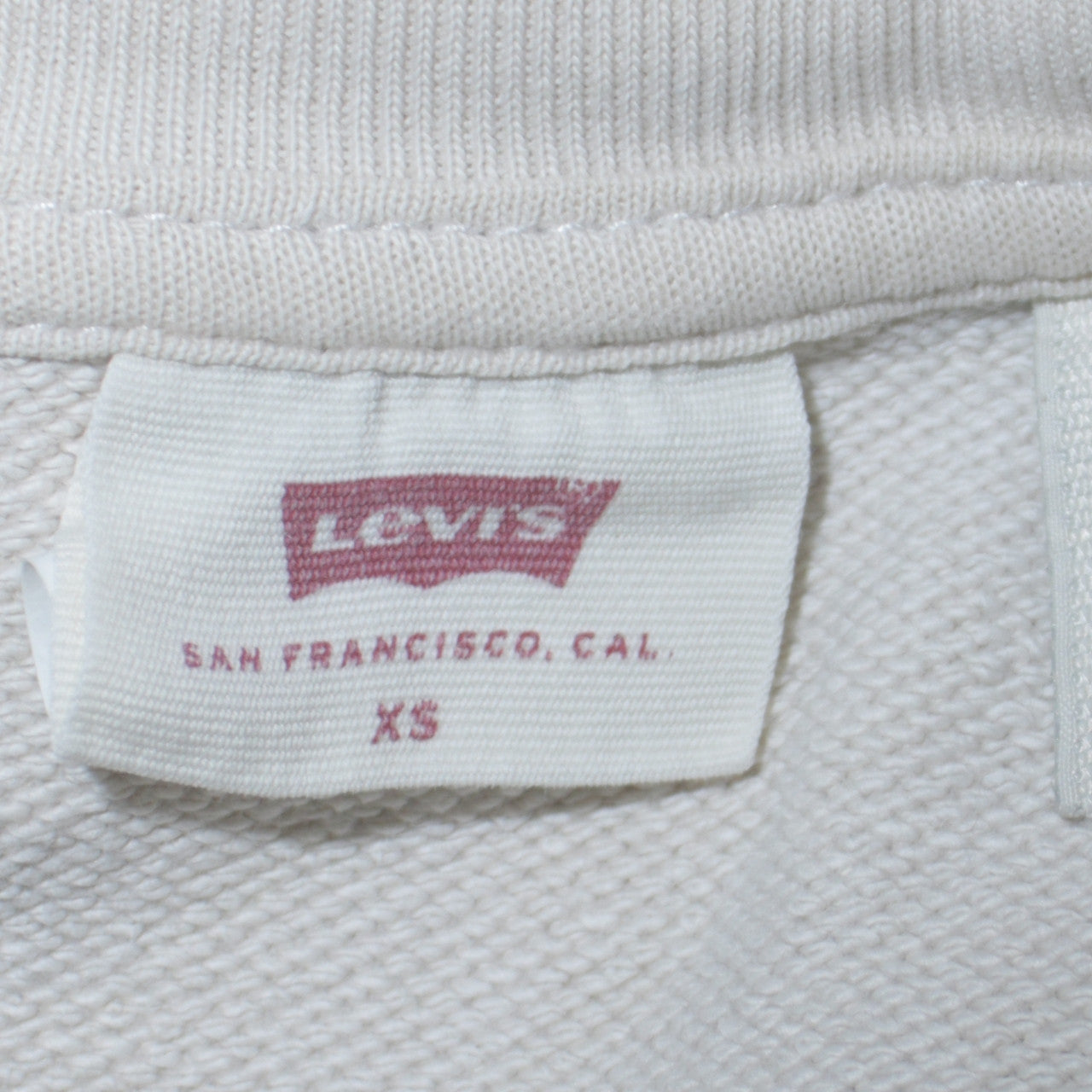 Womens UK Size XS Levi's Ivory Pullover Sweatshirt