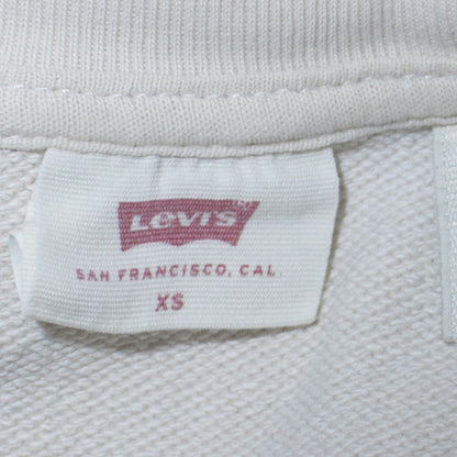 Womens UK Size XS Levi's Ivory Pullover Sweatshirt