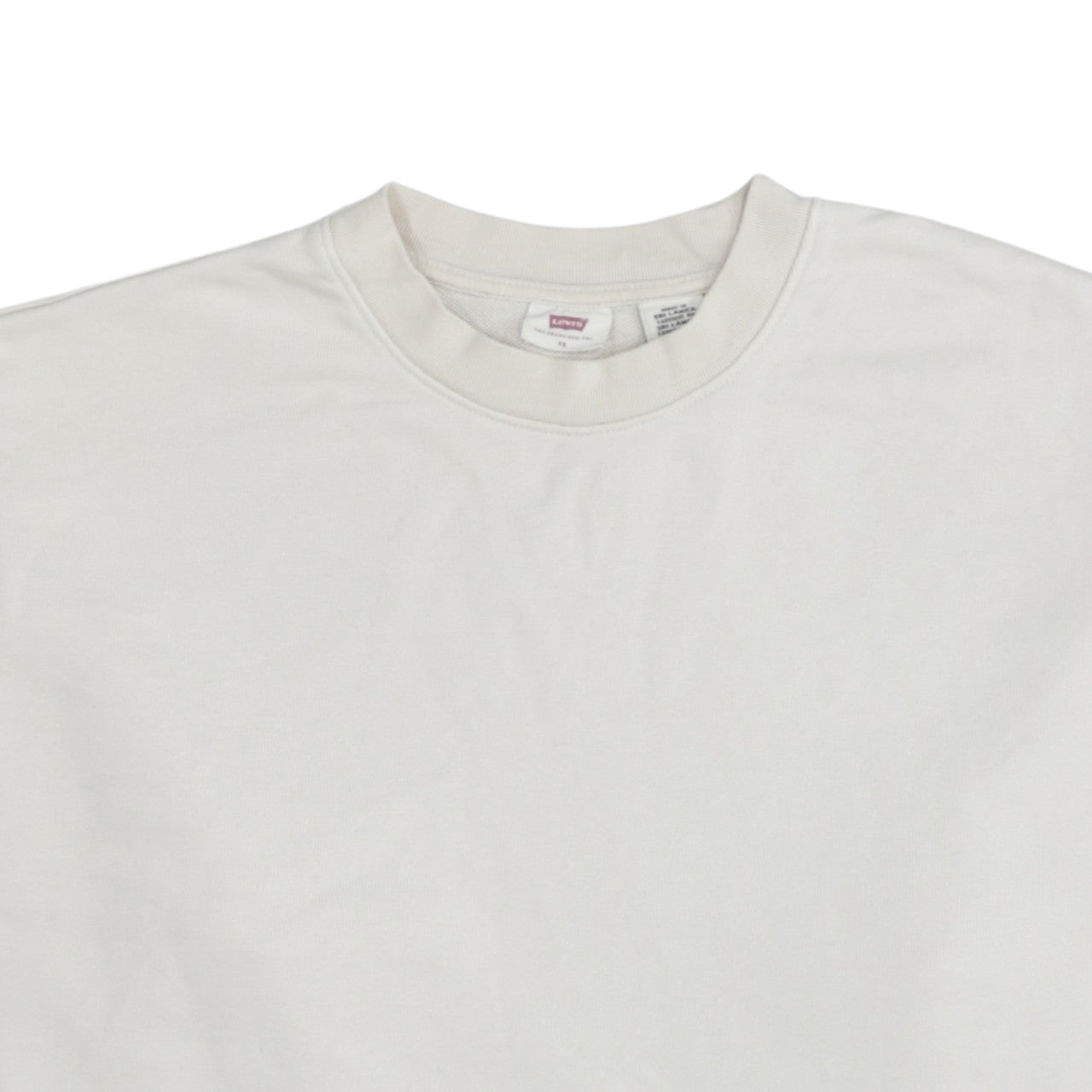 Womens UK Size XS Levi's Ivory Pullover Sweatshirt