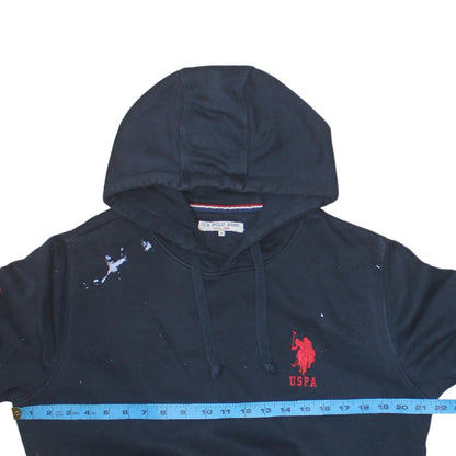 Mens UK Size M U.S. Polo Assn. Blue Pullover Hoodie