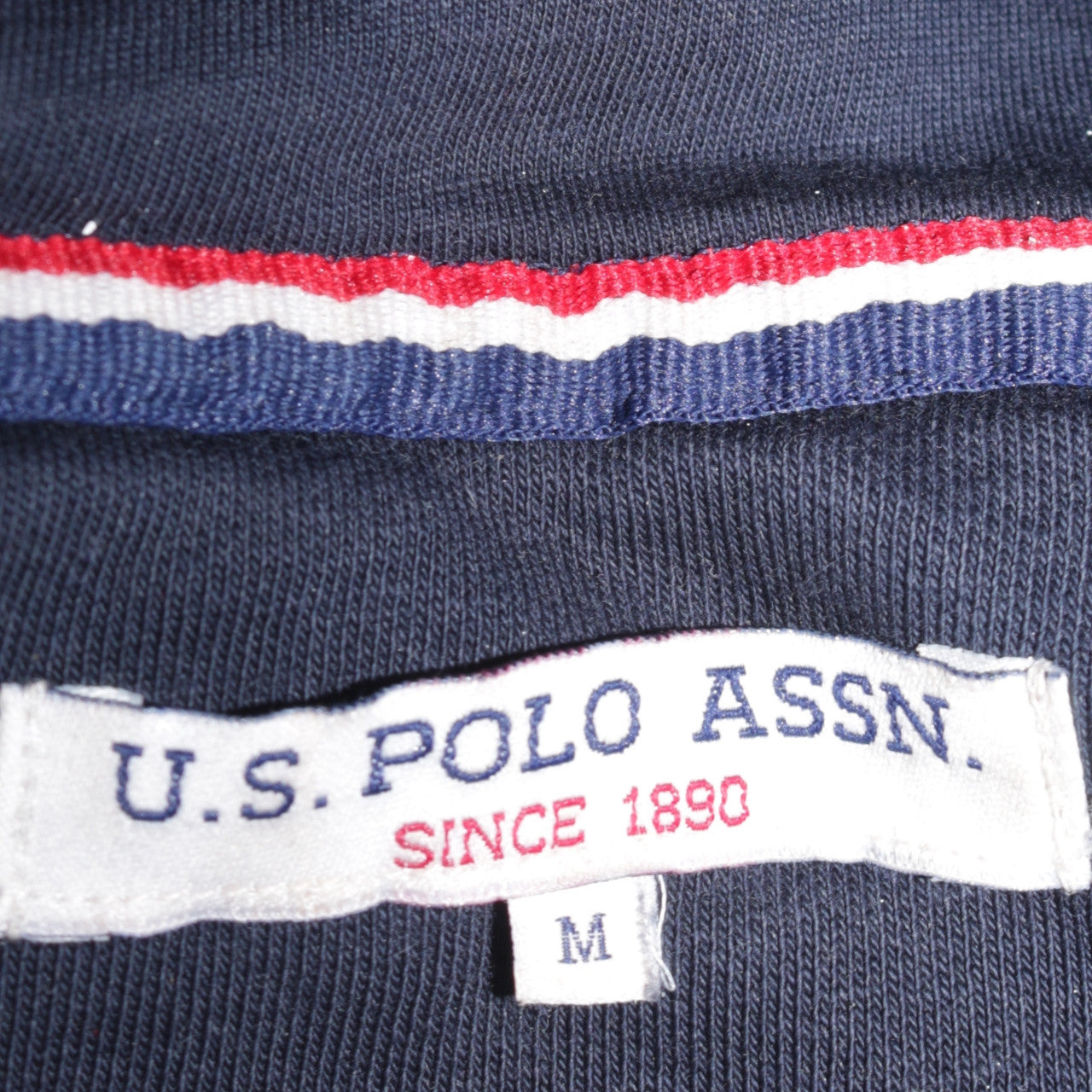 Mens UK Size M U.S. Polo Assn. Blue Pullover Hoodie