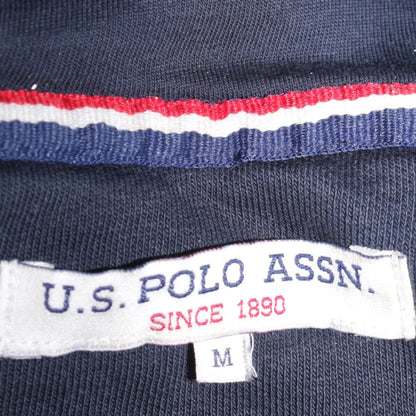 Mens UK Size M U.S. Polo Assn. Blue Pullover Hoodie