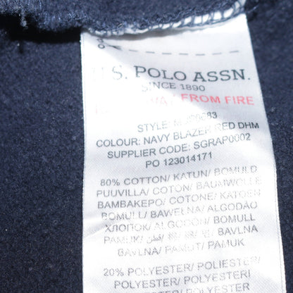Mens UK Size M U.S. Polo Assn. Blue Pullover Hoodie