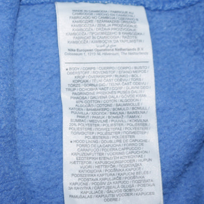 Mens UK Size S Nike Blue Pullover Hoodie