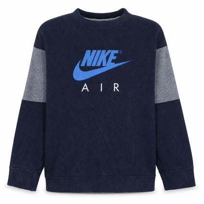 Nike Boys Blue XL Pullover Sweatshirt Crew Neck Logo Graphic Print