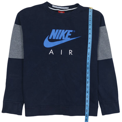 Nike Boys Blue XL Pullover Sweatshirt Crew Neck Logo Graphic Print